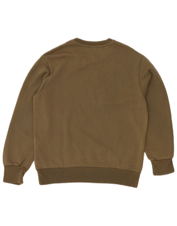 Damska bluza z grafiką DIESEL UK 12, średnia bawełna khaki