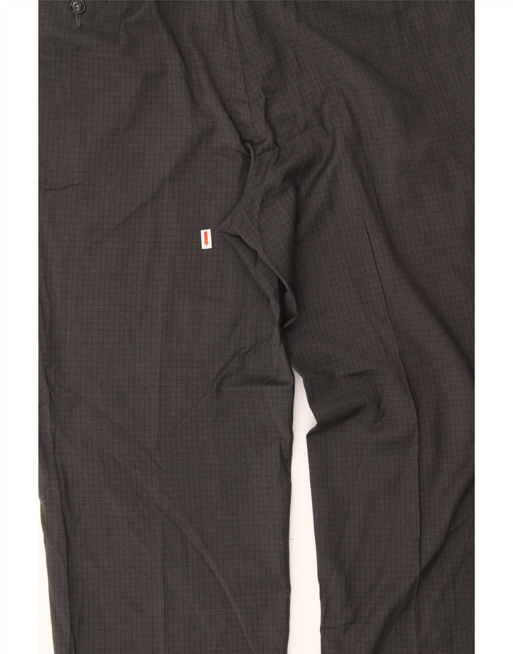 RALPH LAUREN Mens Slim Suit Trousers W38 L30 Grey Check Polyester Vintage Ralph Lauren and Second-Hand Ralph Lauren from Messina Hembry 