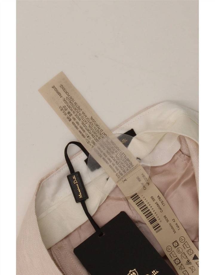 Spodnie damskie Massimo Dutti Regularne, przycięte EU 42, duże W32 L26, różowe
