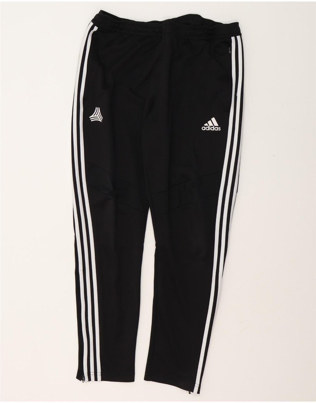 Męskie spodnie dresowe Adidas, duże, czarne, poliestrowe
