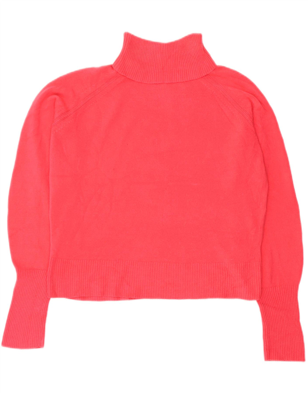 Marks & Spencer Damski sweter z golfem UK 14 Średni różowy akryl