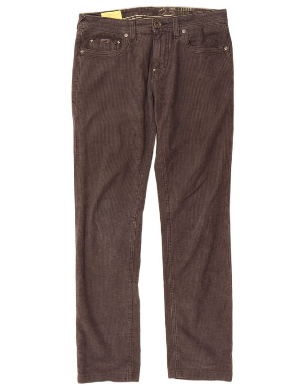 Męskie spodnie typu slim casual Gas W29 L29 Szare bawełniane w prążki