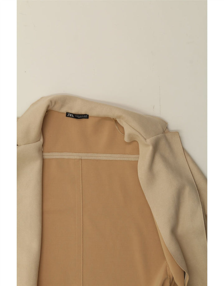 ZARA Womens Open Overcoat UK 6 XS Beige Vintage Zara and Second-Hand Zara from Messina Hembry 