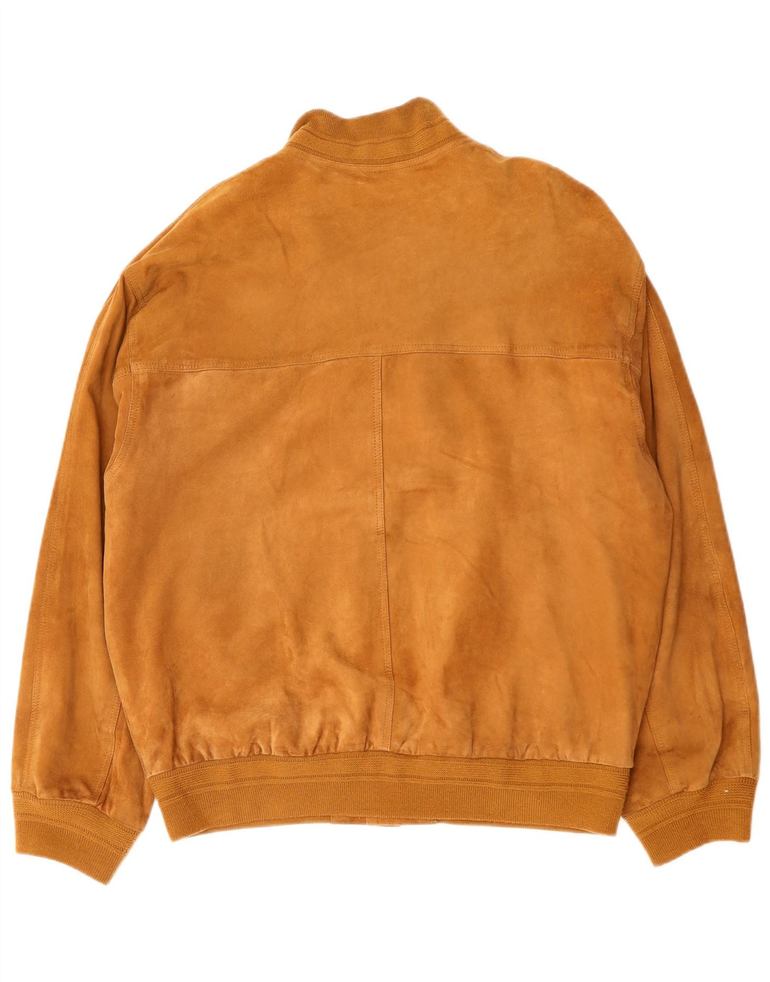 Vintage męska zamszowa kurtka bomber IT 52 XL brązowa skóra