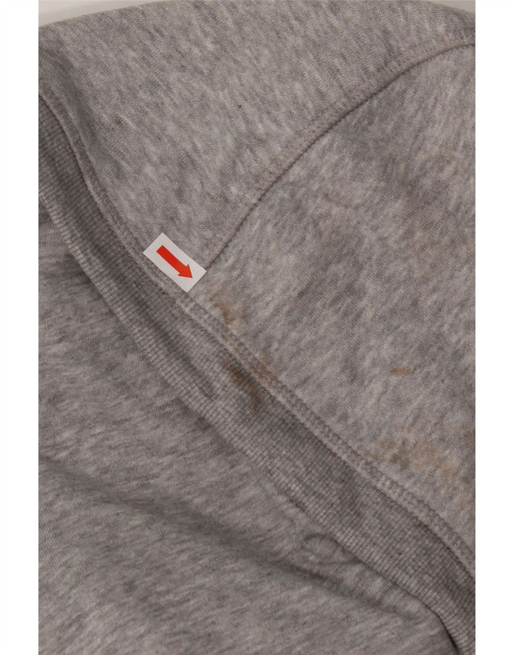 Damski sweter ADIDAS Climalite Graphic z kapturem i zamkiem, UK 16/18, duży, szary