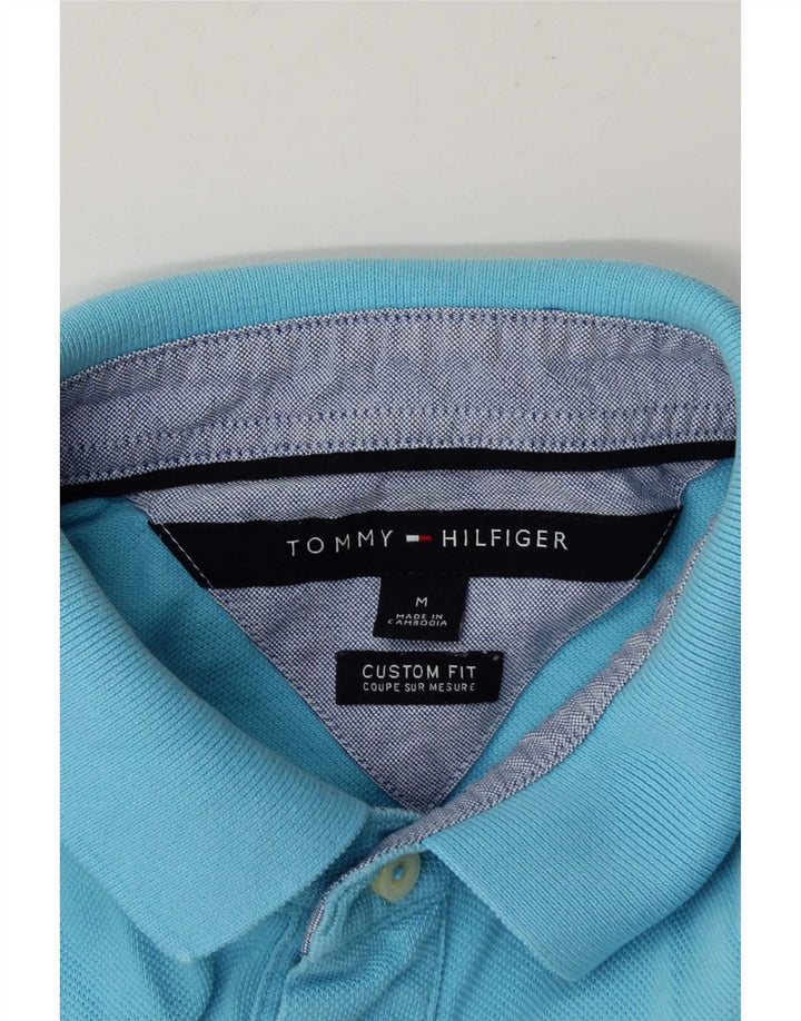 Męska koszulka polo Tommy Hilfiger o dopasowanym kroju, średnioniebieska