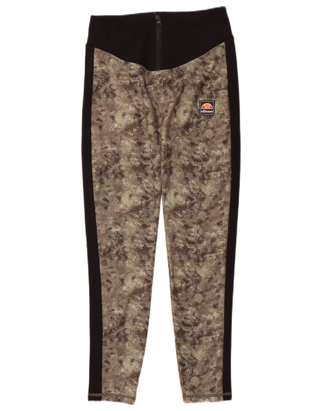 Legginsy damskie Ellesse UK 10 Small, zielony, kamuflażowy poliester