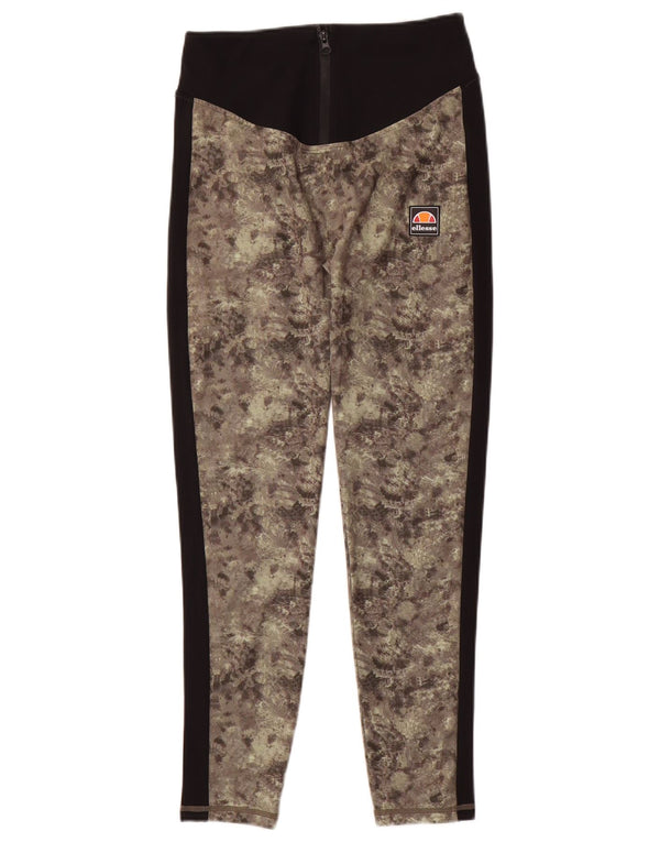 Legginsy damskie Ellesse UK 10 Small, zielony, kamuflażowy poliester