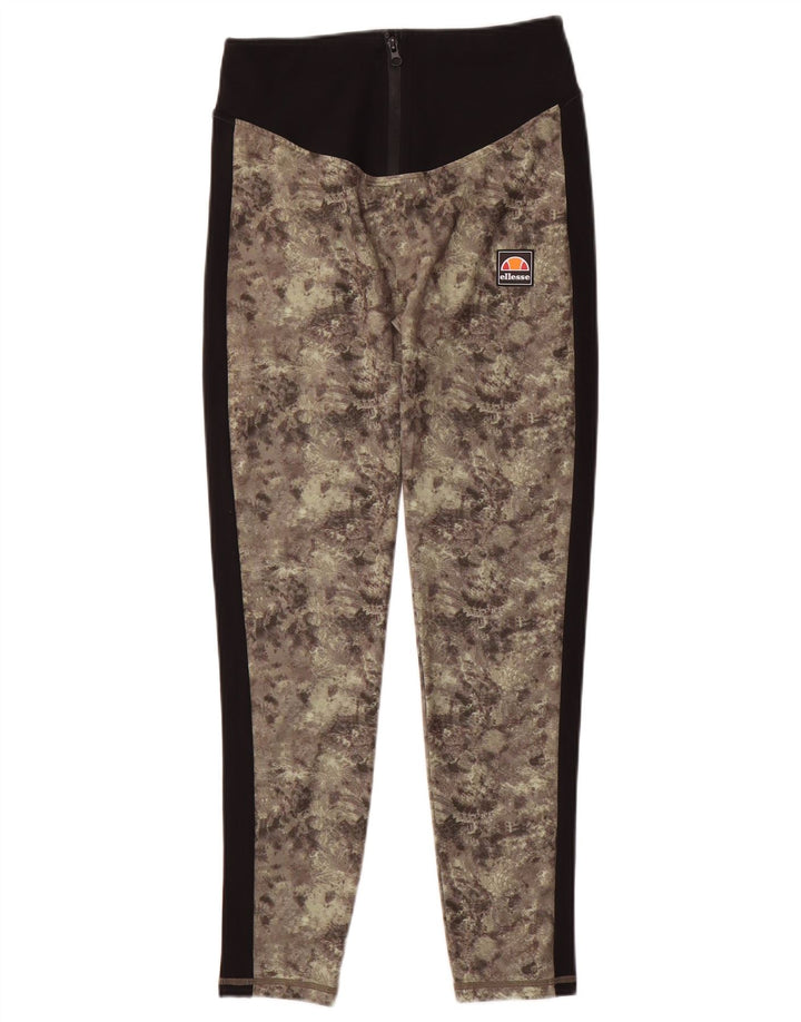 Legginsy damskie Ellesse UK 10 Small, zielony, kamuflażowy poliester