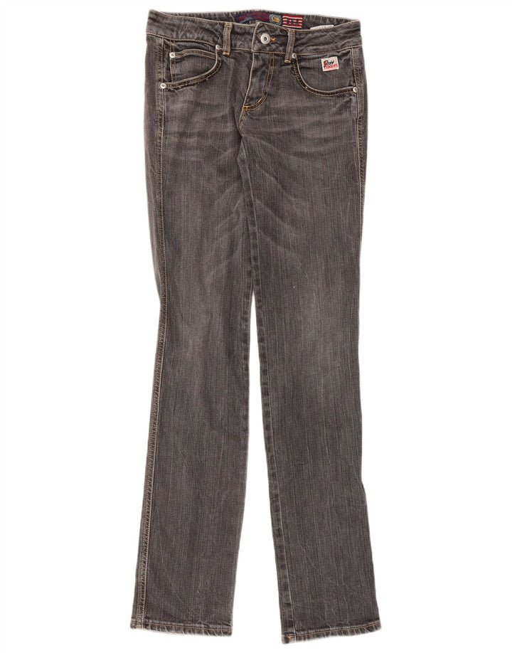 Damskie jeansy slim Roy Rogers W27 L33 Szara bawełna