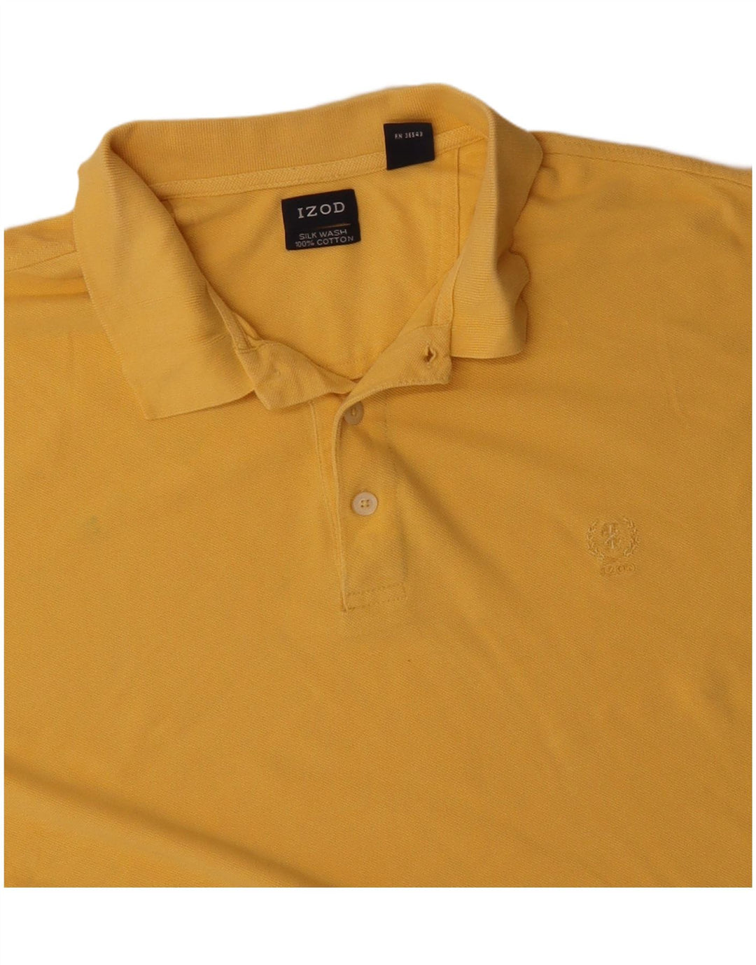 Męska koszulka polo IZOD XL, żółta, bawełniana