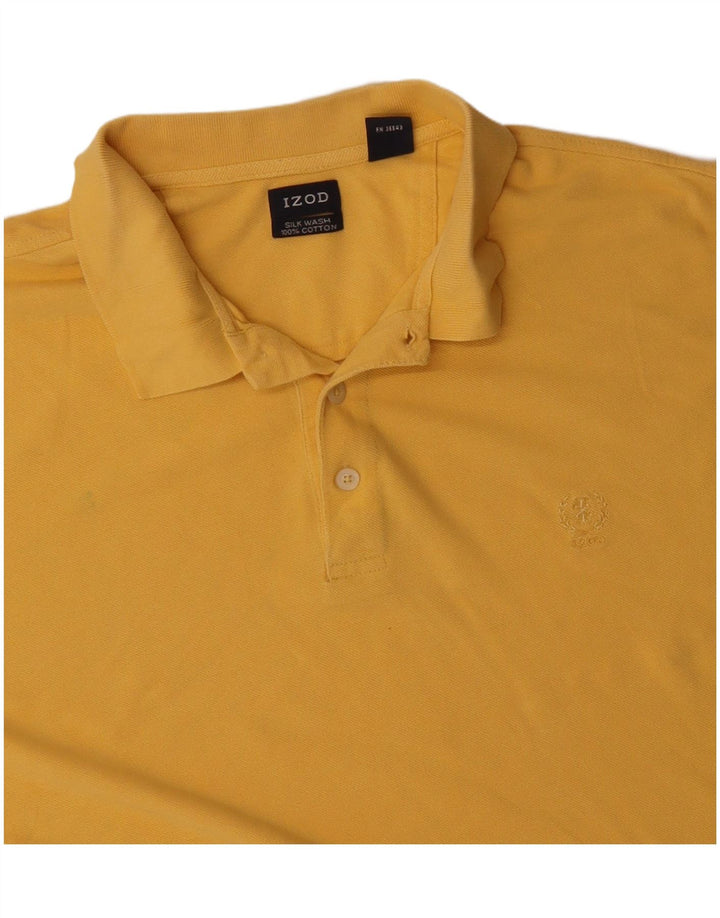Męska koszulka polo IZOD XL, żółta, bawełniana