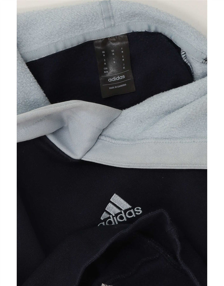 Męska bluza z kapturem Adidas, średni granatowy, blok kolorów