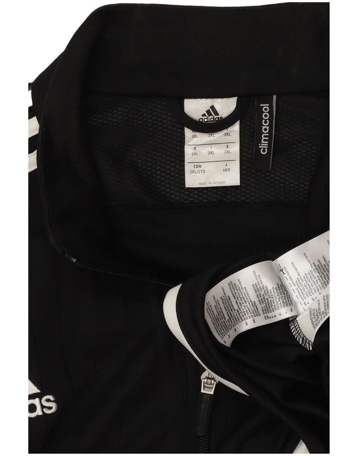 Adidas Męska kurtka dresowa Climacool 2XL Czarny poliester