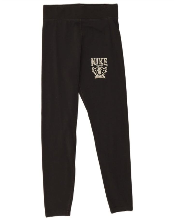 Damskie legginsy Nike Graphic UK 8, małe, szare