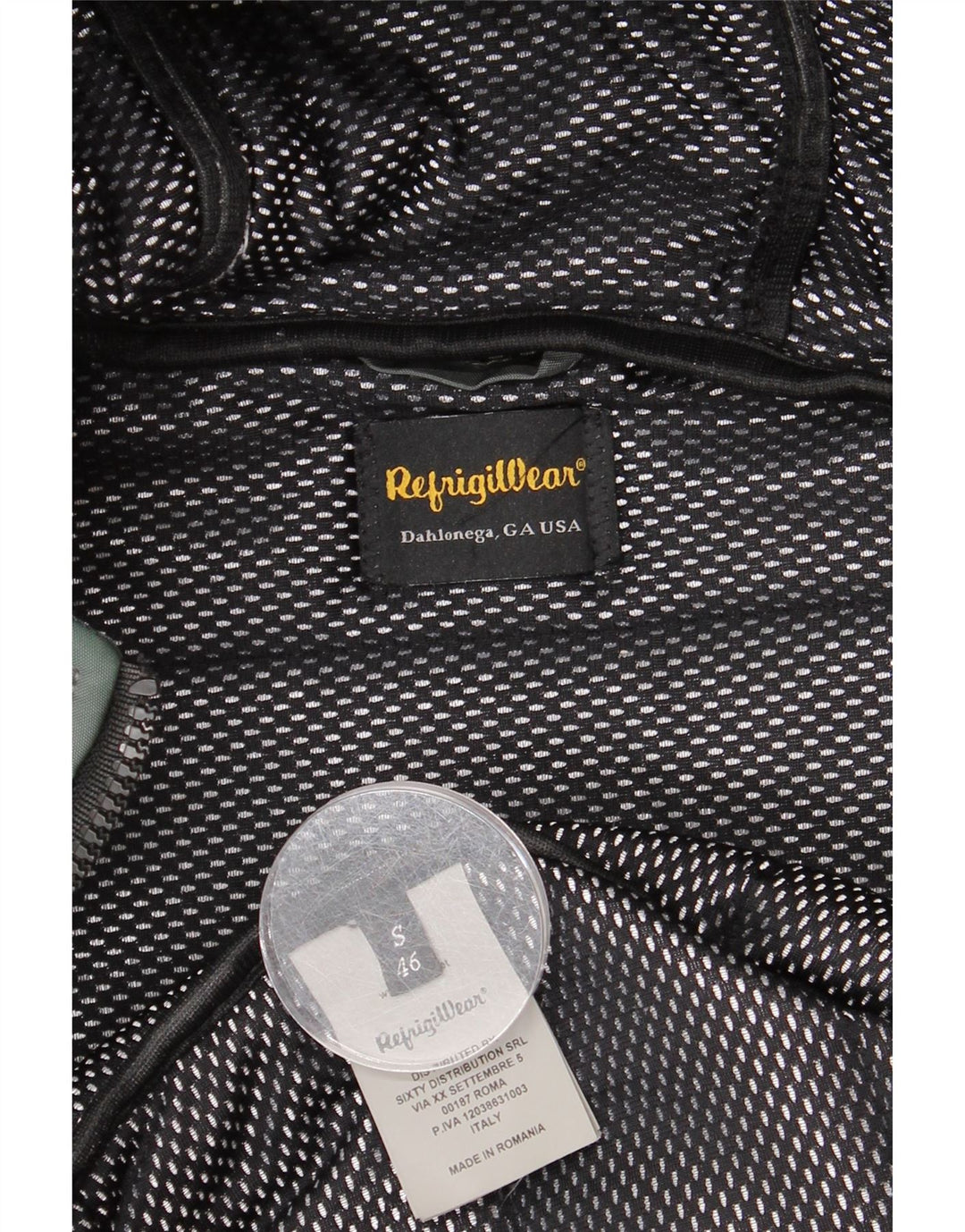 Męska ocieplana kurtka z kapturem Refrigiwear IT 46 Small Green Poliamid