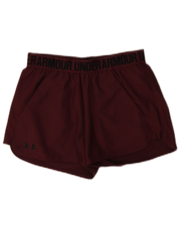Damskie spodenki sportowe Under Armour Graphic XS, bordowy poliester