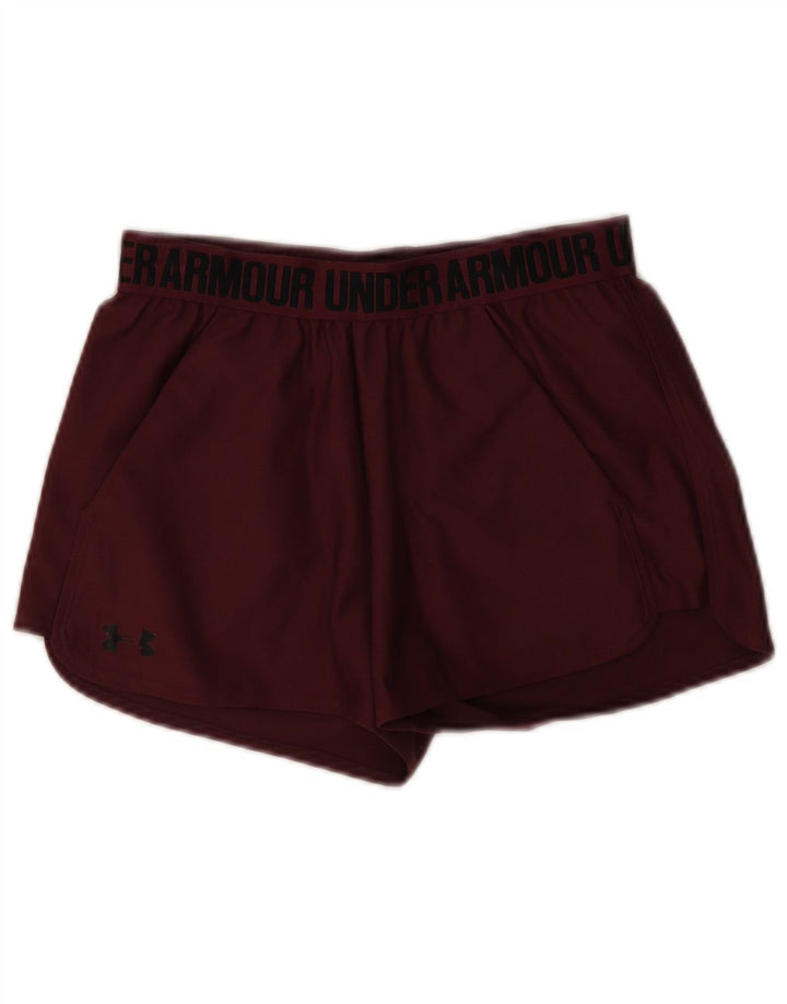 Damskie spodenki sportowe Under Armour Graphic XS, bordowy poliester