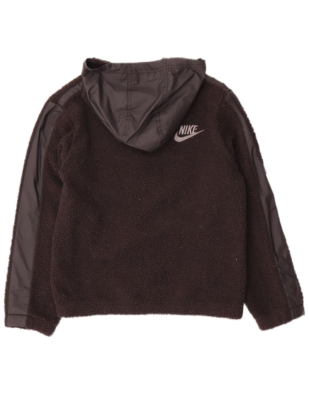 Chłopięcy sweter polarowy Nike z graficznym zamkiem i zamkiem, 10-11 lat, średni czarny poliester