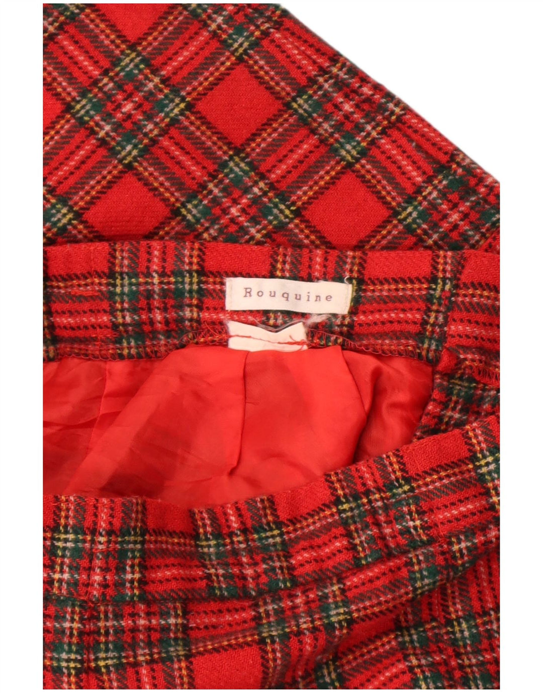Damskie spodnie Chino VINTAGE W25 L26 w czerwoną kratkę