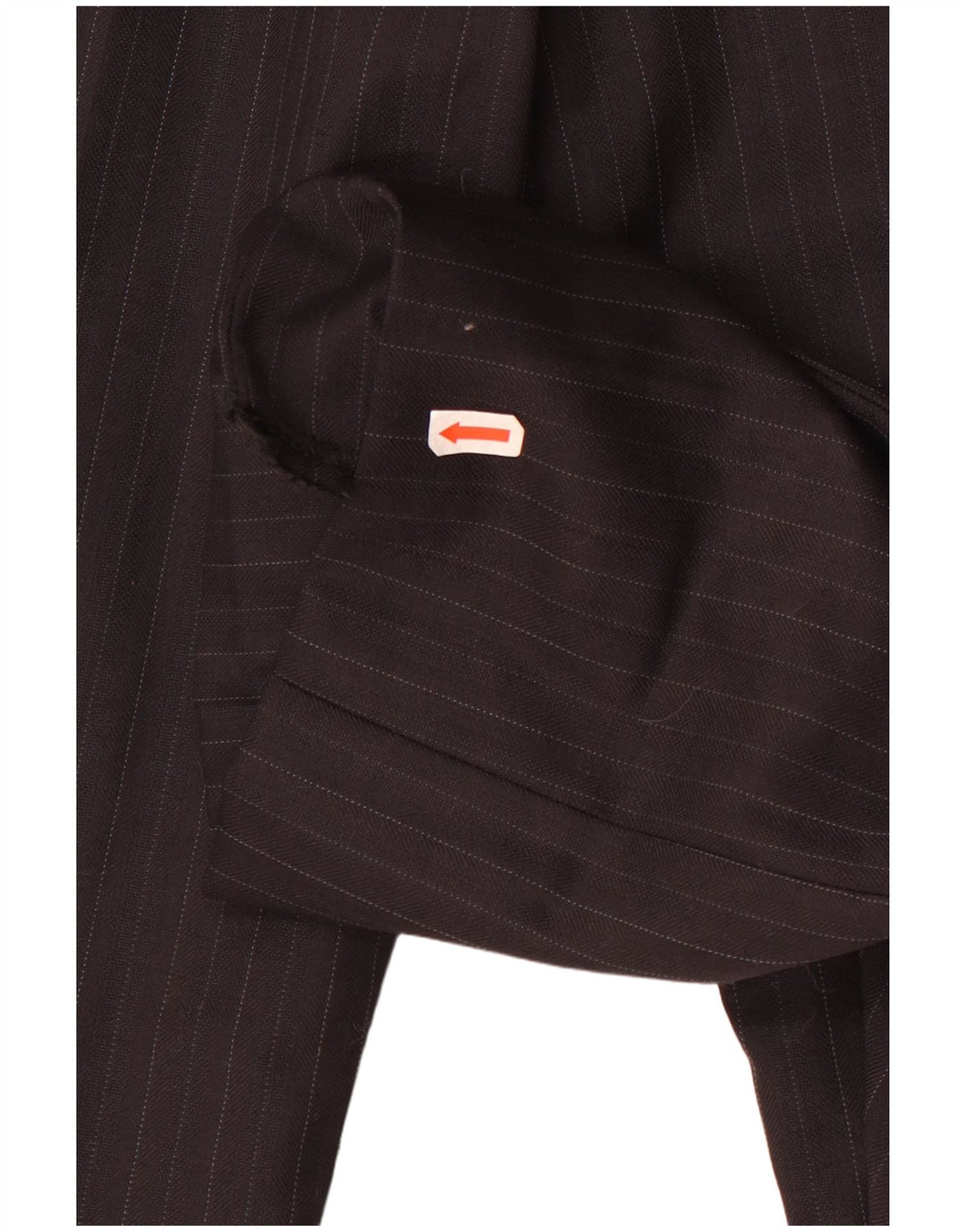 Męskie proste spodnie garniturowe Zara EU 40 Medium W32 L27 Czarne prążki