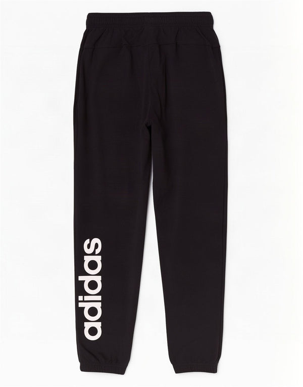 Męskie spodnie dresowe Adidas z grafiką, małe, czarne, bawełniane