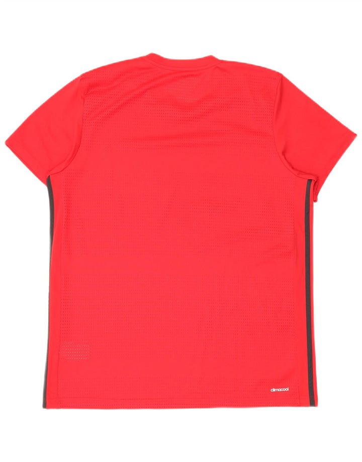 Adidas Męski T-shirt Climacool Top XL Czerwony Poliester