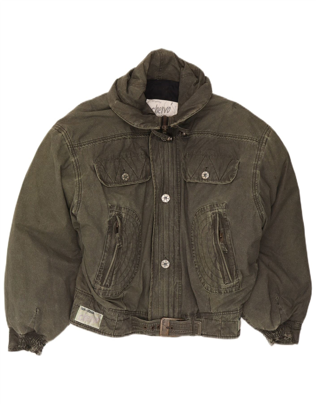 Męska kurtka narciarska Chervo UK 44 2XL Khaki, bawełna