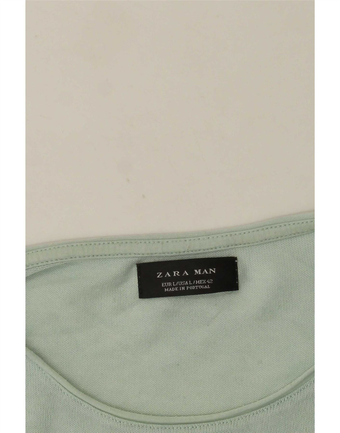 Męski T-shirt Zara, duży, zielony