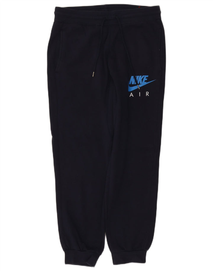 Męskie spodnie dresowe NIKE Air Graphic, joggery, średni granatowy, bawełniany