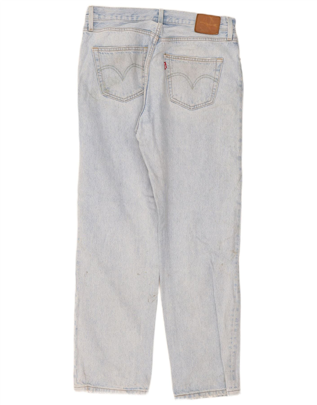 Damskie jeansy Levi's 501 Straight W28 L30 Niebieskie bawełniane
