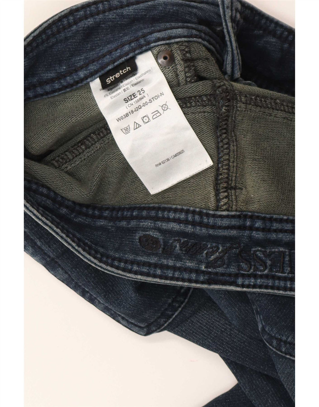 Guess Jeansy Damskie Slim W25 L28 Niebieskie Bawełniane