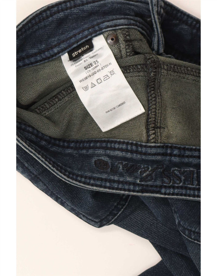 Guess Jeansy Damskie Slim W25 L28 Niebieskie Bawełniane