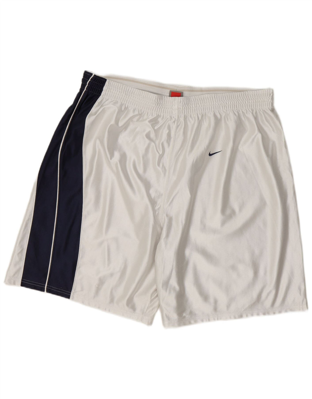 Męskie spodenki sportowe Nike 3XL, biały poliester z blokami kolorów