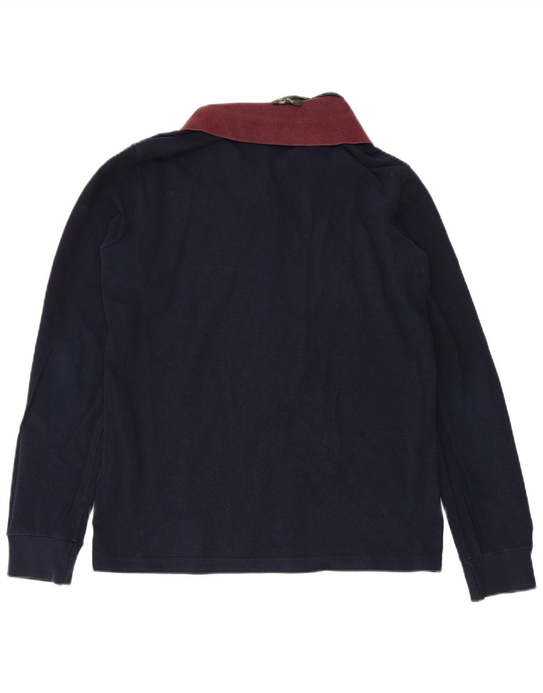 Męska koszulka polo Fred Perry Slim Fit z długim rękawem, średnia, granatowa, bawełniana