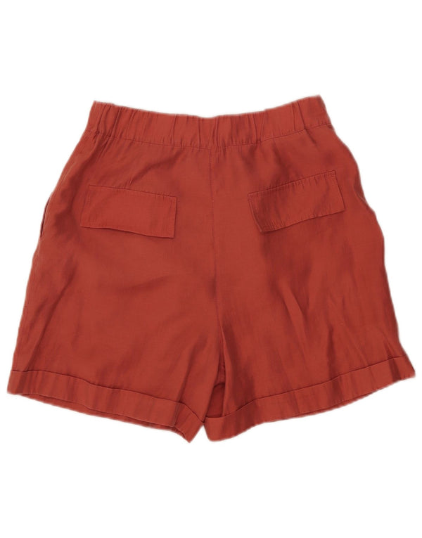 Damskie spodenki Chino z wysokim stanem i wysokim stanem Zara, małe W26, pomarańczowe Lyocell