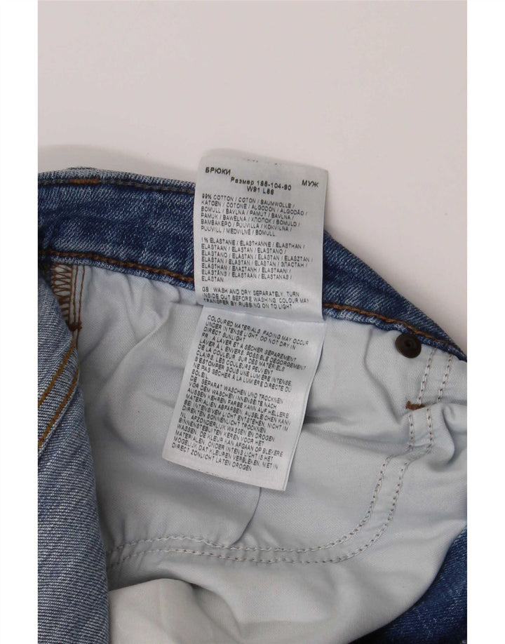 Męskie jeansy Lee Daren Zip Fly w trudnej sytuacji W36 L34 Niebieska bawełna