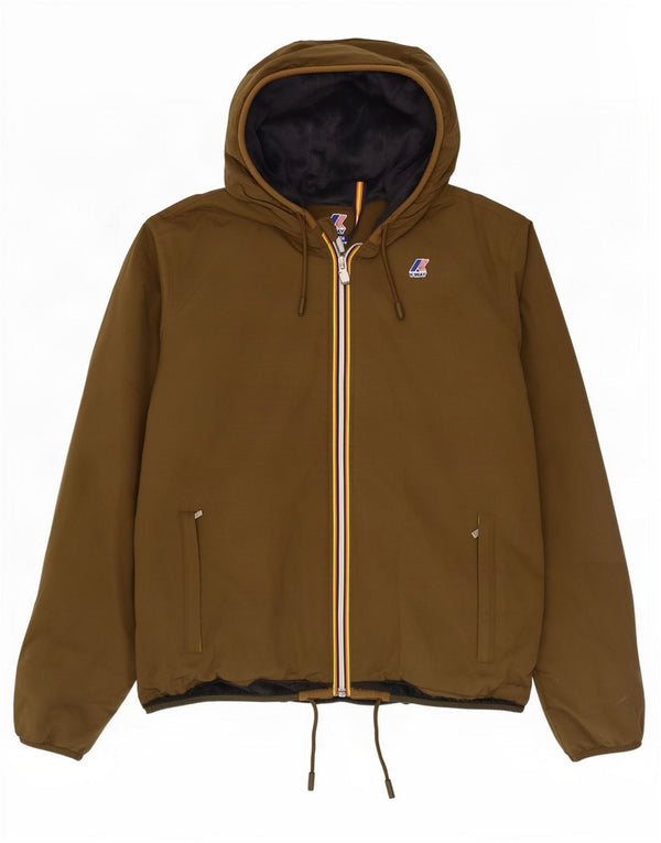 Męska kurtka bomber z kapturem K-Way UK 42 XL Khaki