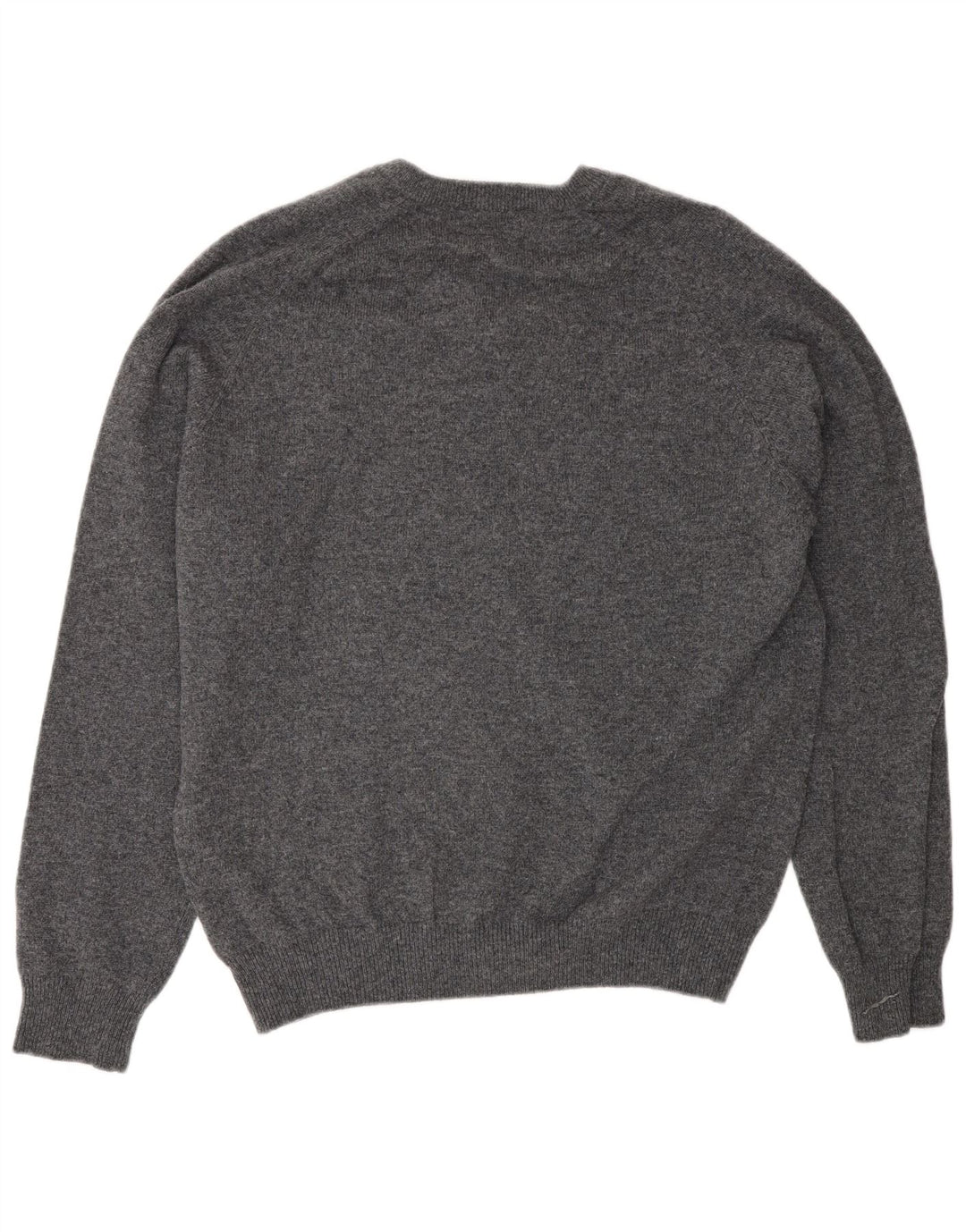 Męski sweter Marks & Spencer Blue Harbor z dekoltem w kształcie litery V, średnioszary, nakrapiany