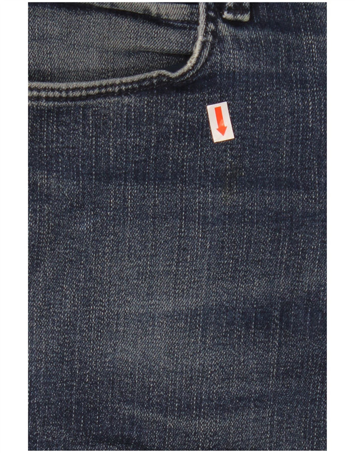 Męskie proste dżinsy HUGO BOSS W34 L27 Niebieskie bawełniane