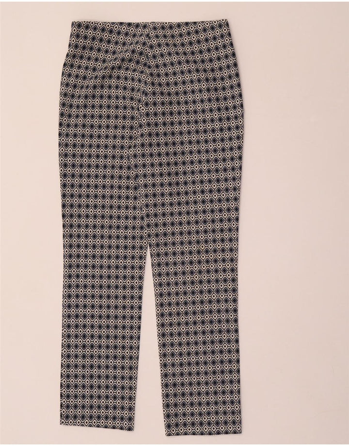 Damskie spodnie codzienne ZARA średnie W28 L28 wielokolorowe geometryczne