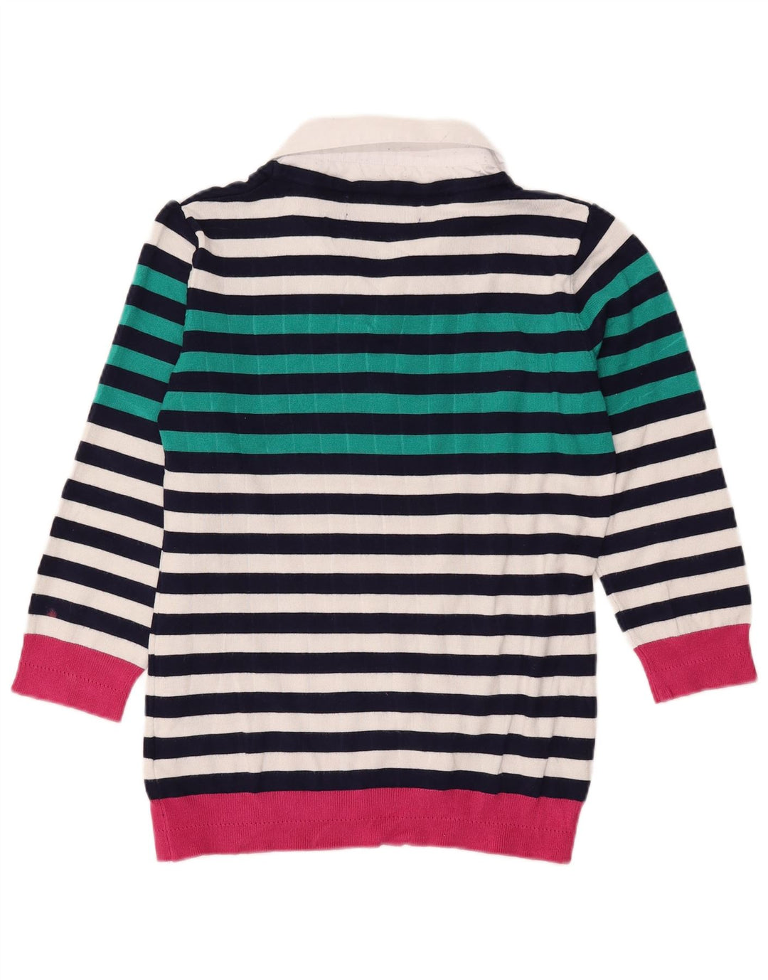 Damski sweter oversize Paco Coastal z dekoltem w kształcie litery V, UK 10, mały, wielokolorowy