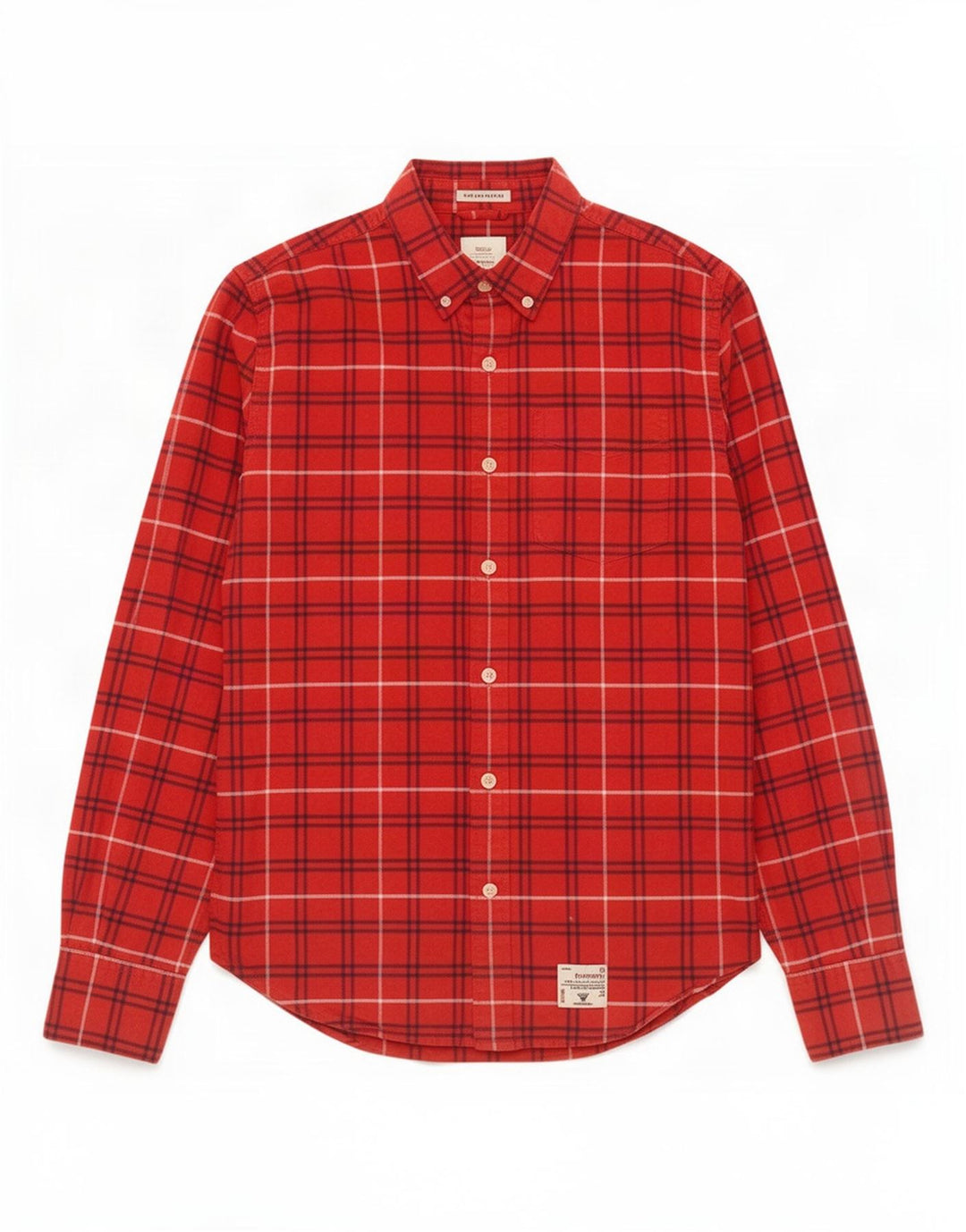 Męska koszula flanelowa Superdry, duża, bawełniana w czerwoną kratę