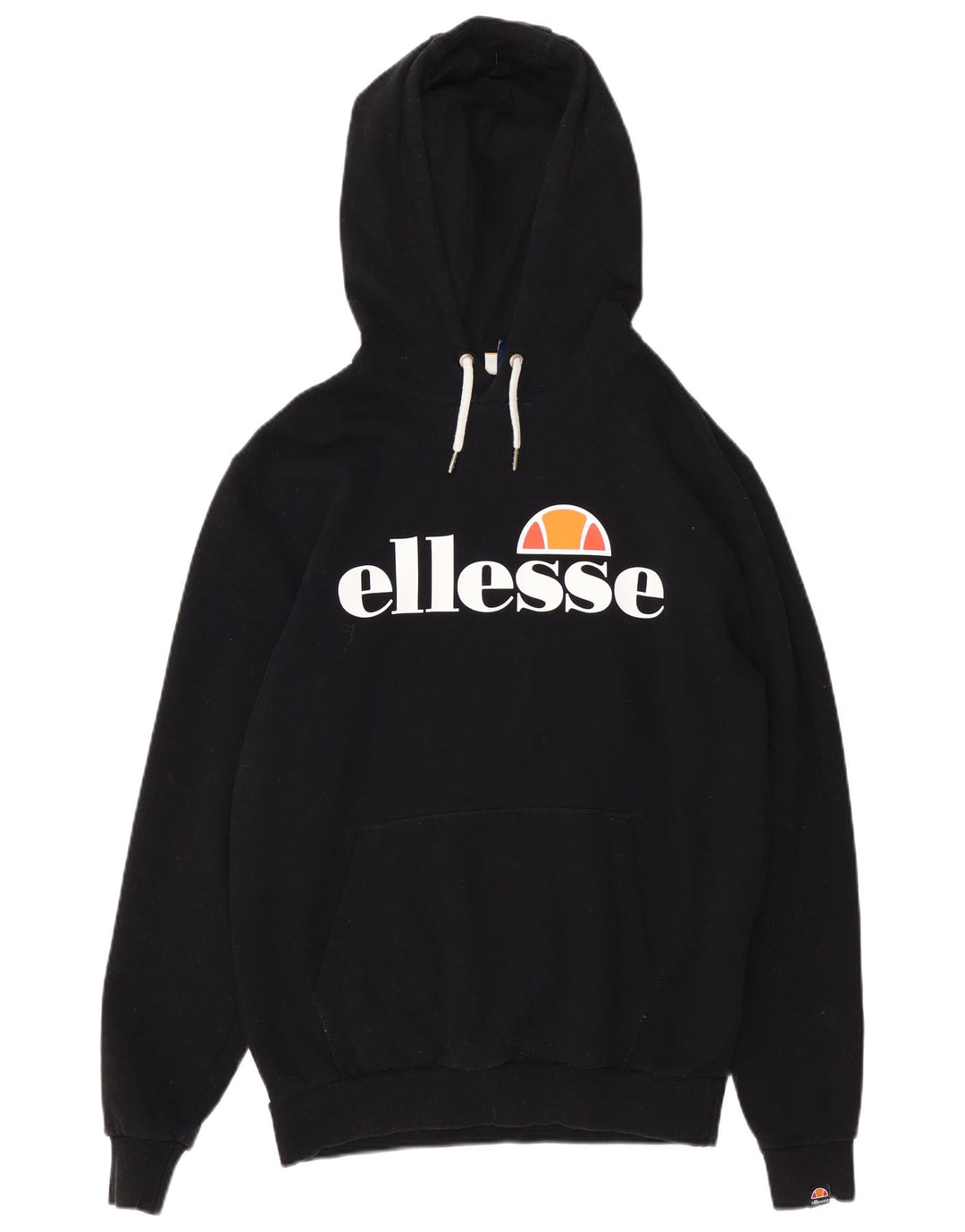 Damski sweter z kapturem ELLESSE UK 14, średni czarny, bawełniany