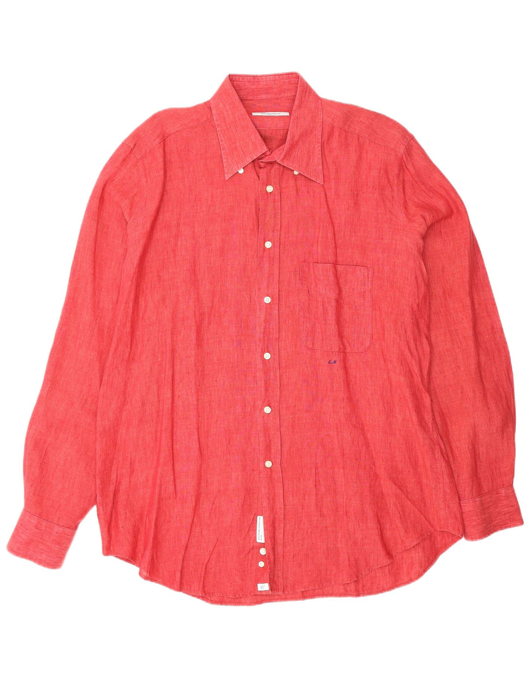 Koszula męska CAMICISSIMA Slim Fit XL, czerwona lniana