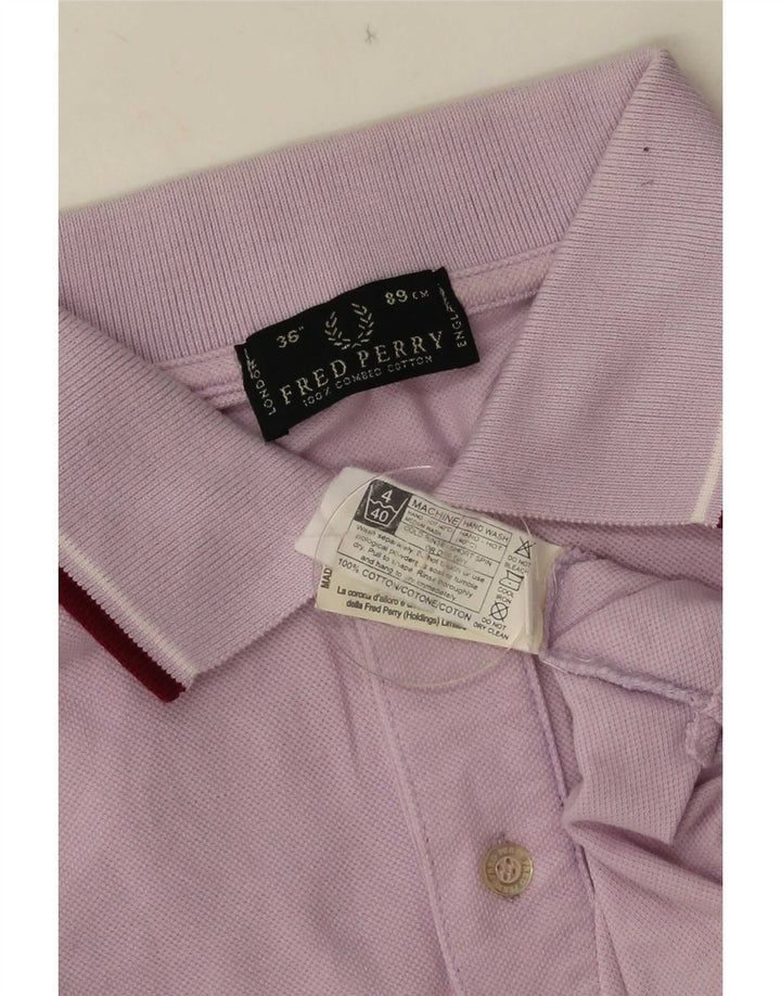 Męska koszulka polo Fred Perry XS, fioletowa, bawełniana