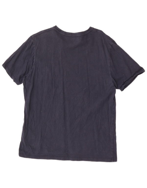 T-shirt męski All Saints o regularnym kroju, XL, granatowy, bawełniany