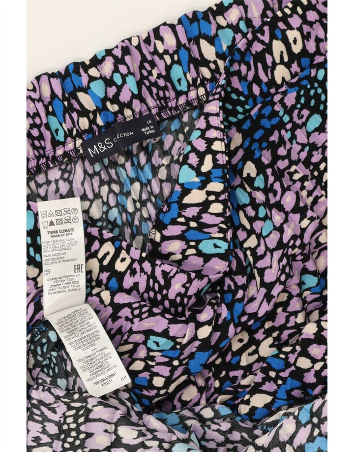 Marks & Spencer Damska spódnica w kształcie litery A UK 14 duża W34 wielokolorowa w kropki