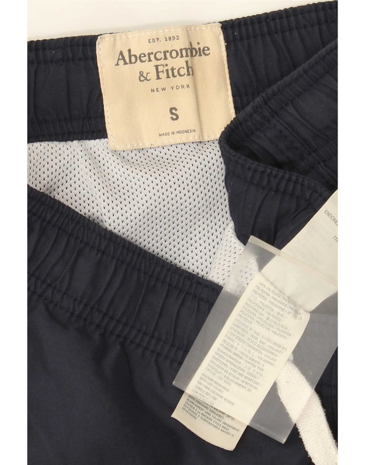 Męskie spodenki kąpielowe Abercrombie & Fitch, małe, granatowe, poliestrowe