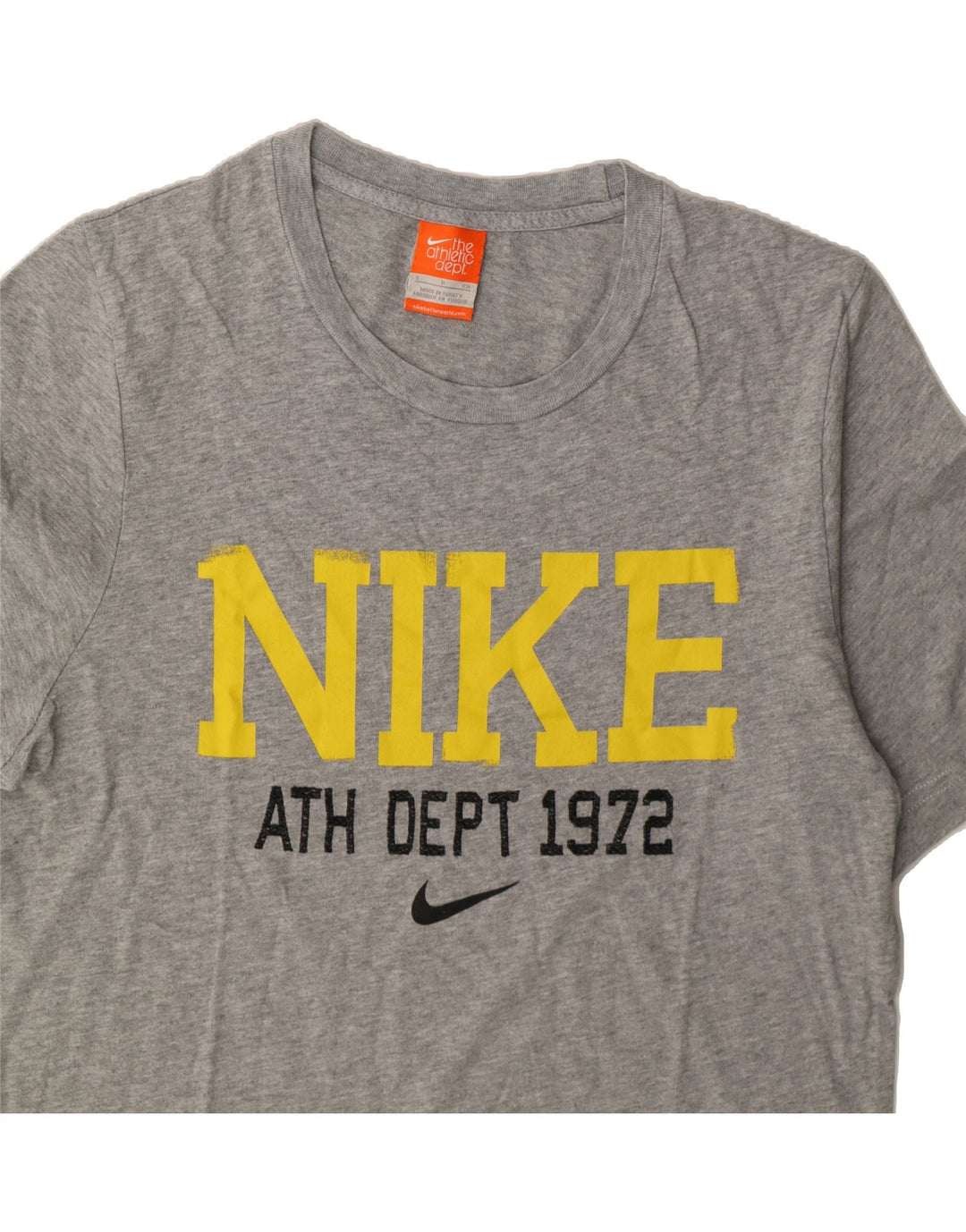 NIKE Mens Graphic T-Shirt Top Small Grey Cotton Vintage Nike and Second-Hand Nike from Messina Hembry 